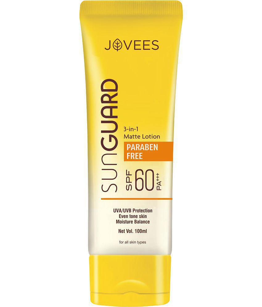 Jovees Sun Guard 3 in 1 SPF 60 PA++ Paraben Free Matte Lotion 100 ml