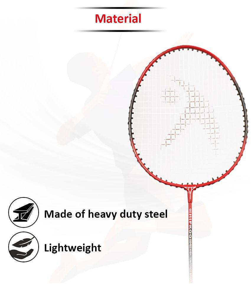 Hipkoo Sports High Quality Wide Body Aluminum Badminton Ruby Racket with Cover, Ideal for Beginner, Flexible, Lightweight & Sturdy (Multicolor, Set of 4)