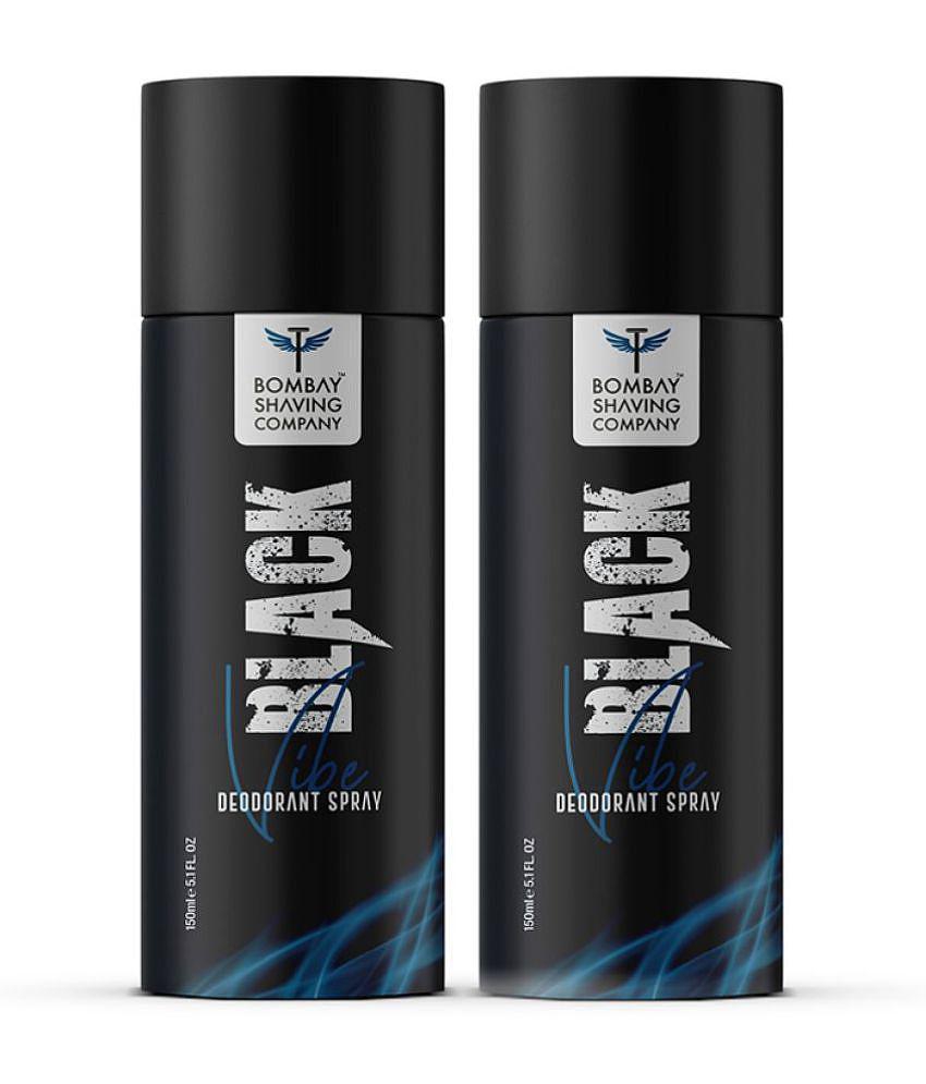 Bombay Shaving Company - Black Vibe Deodorant Spray for Unisex 300 ml ( Pack of 2 )