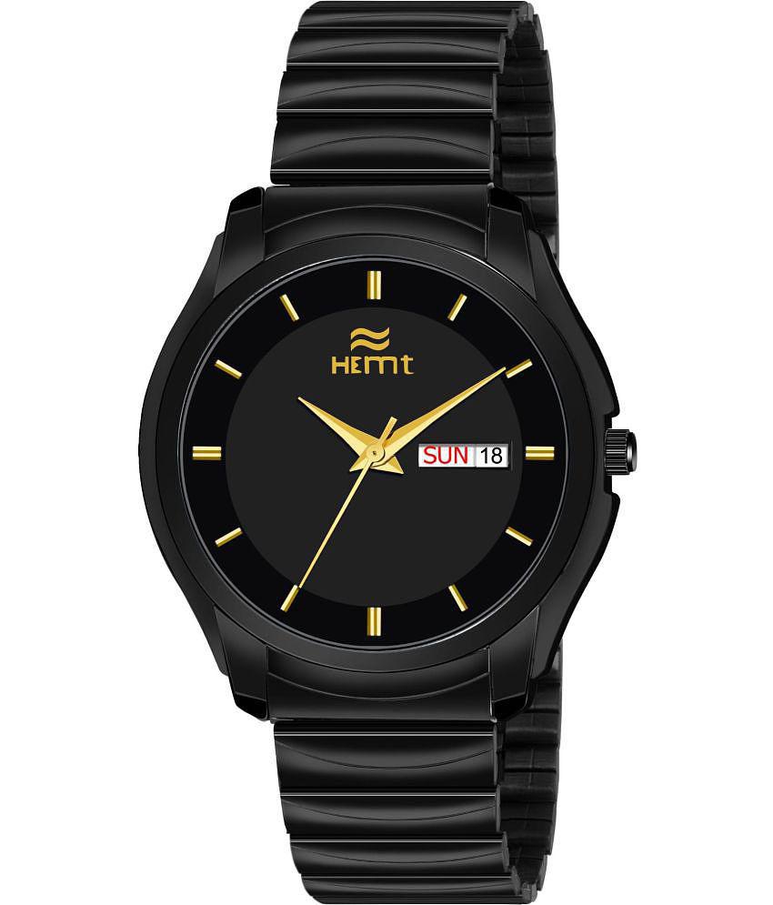 Hemt Black Metal Analog Mens Watch