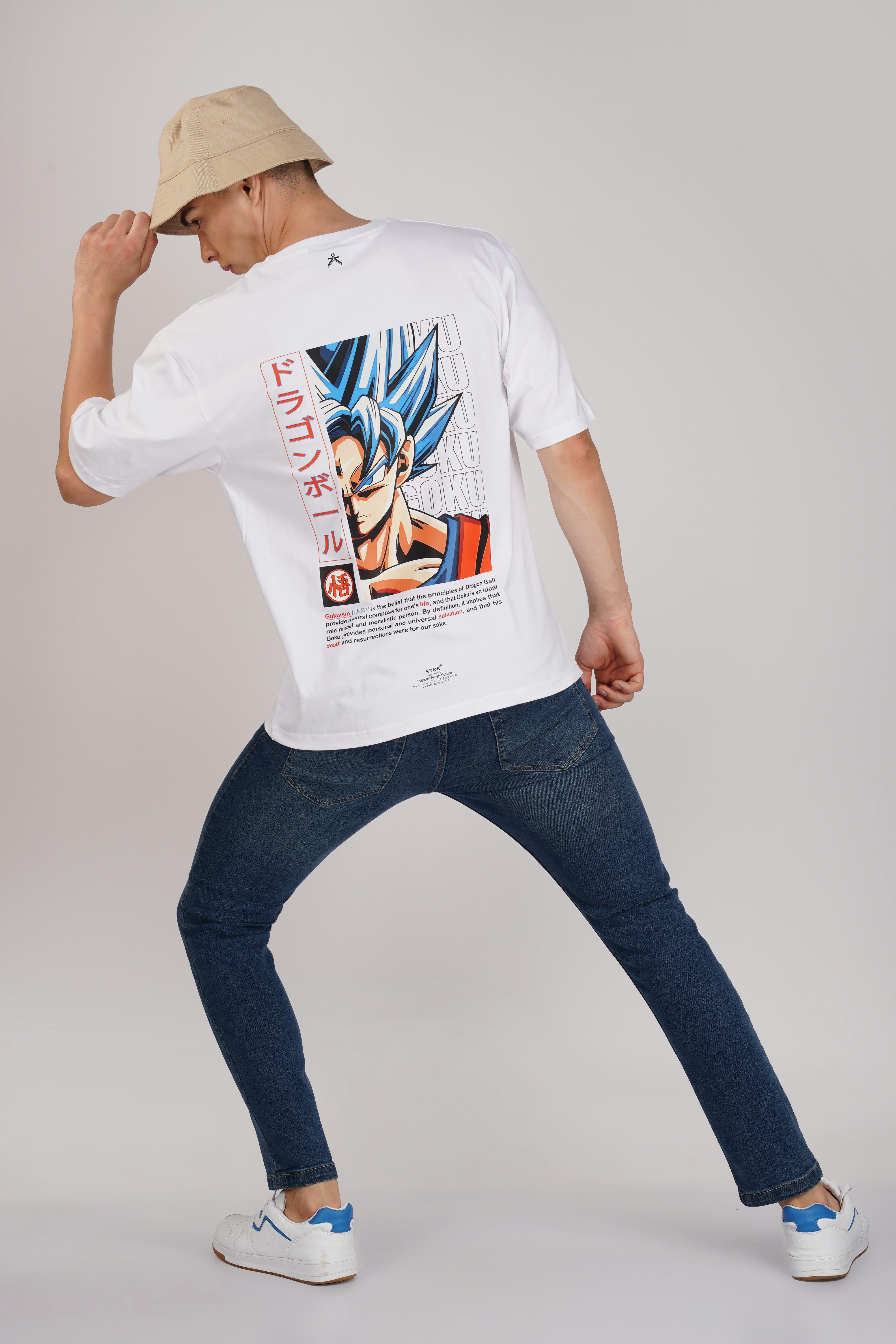 GOKU IVORY OVERSIZED T-SHIRT-L