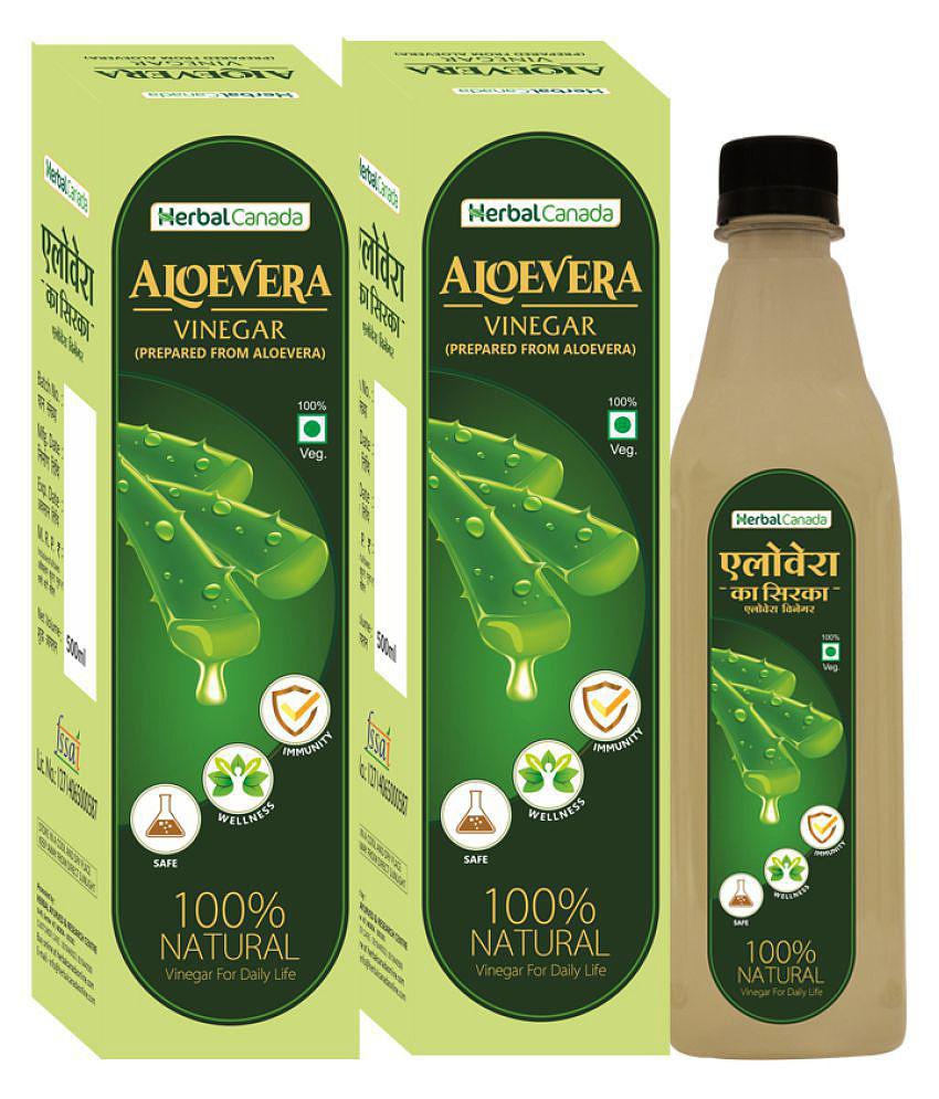 Herbal Canada Aloevera Vinegarx2 Liquid 500 ml Pack Of 2