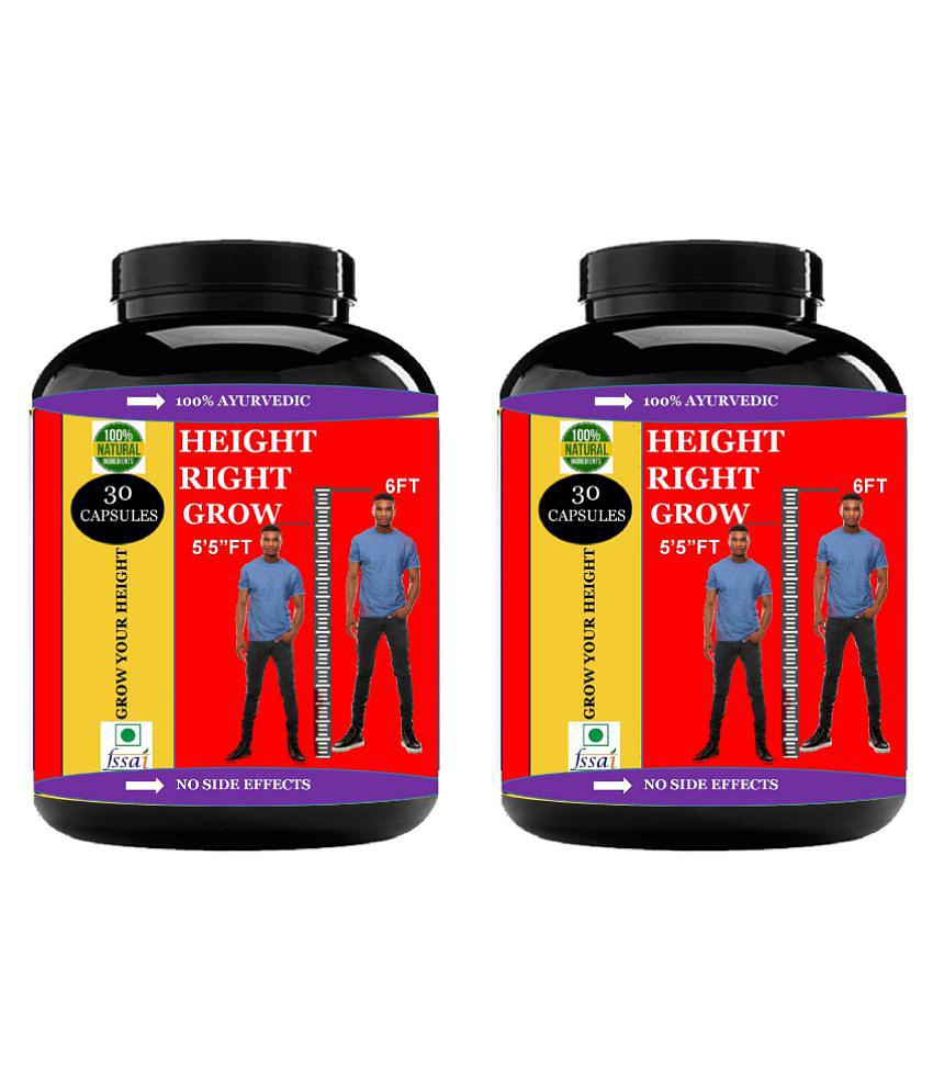 Hindustan Herbal HITE RIGHT GROW 60 no.s Capsule Pack of 2