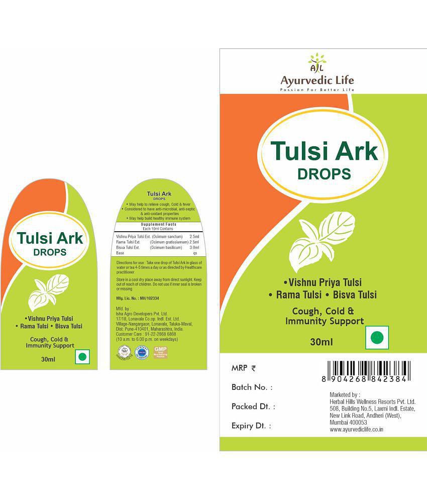 Ayurvedic Life Tulsi Ark Liquid 30 ml Pack Of 1