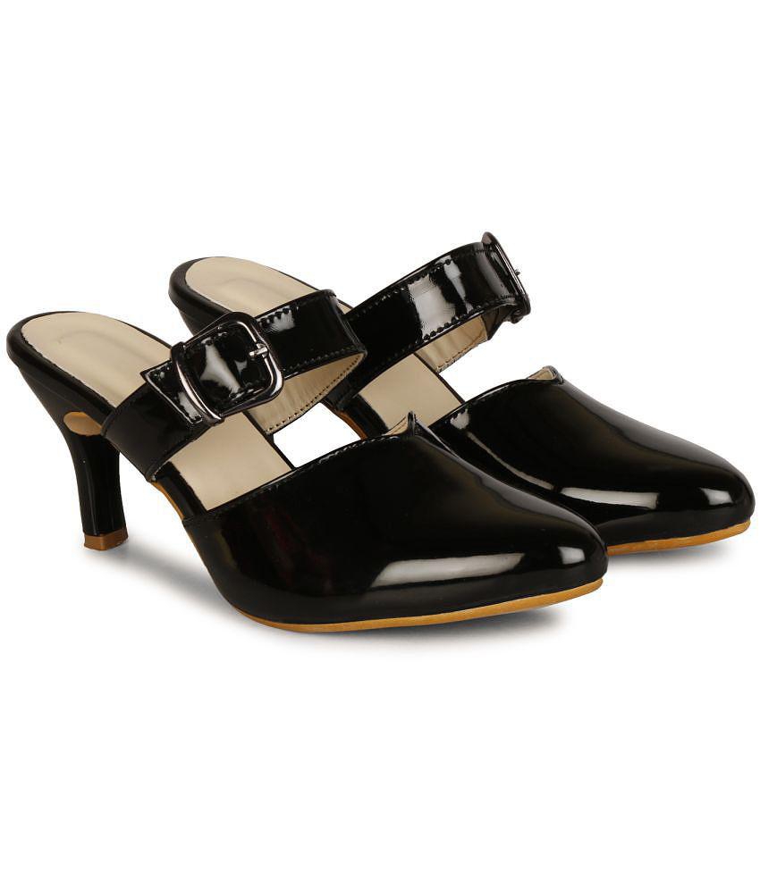 Ishransh - Black Women's Mules Heels - None