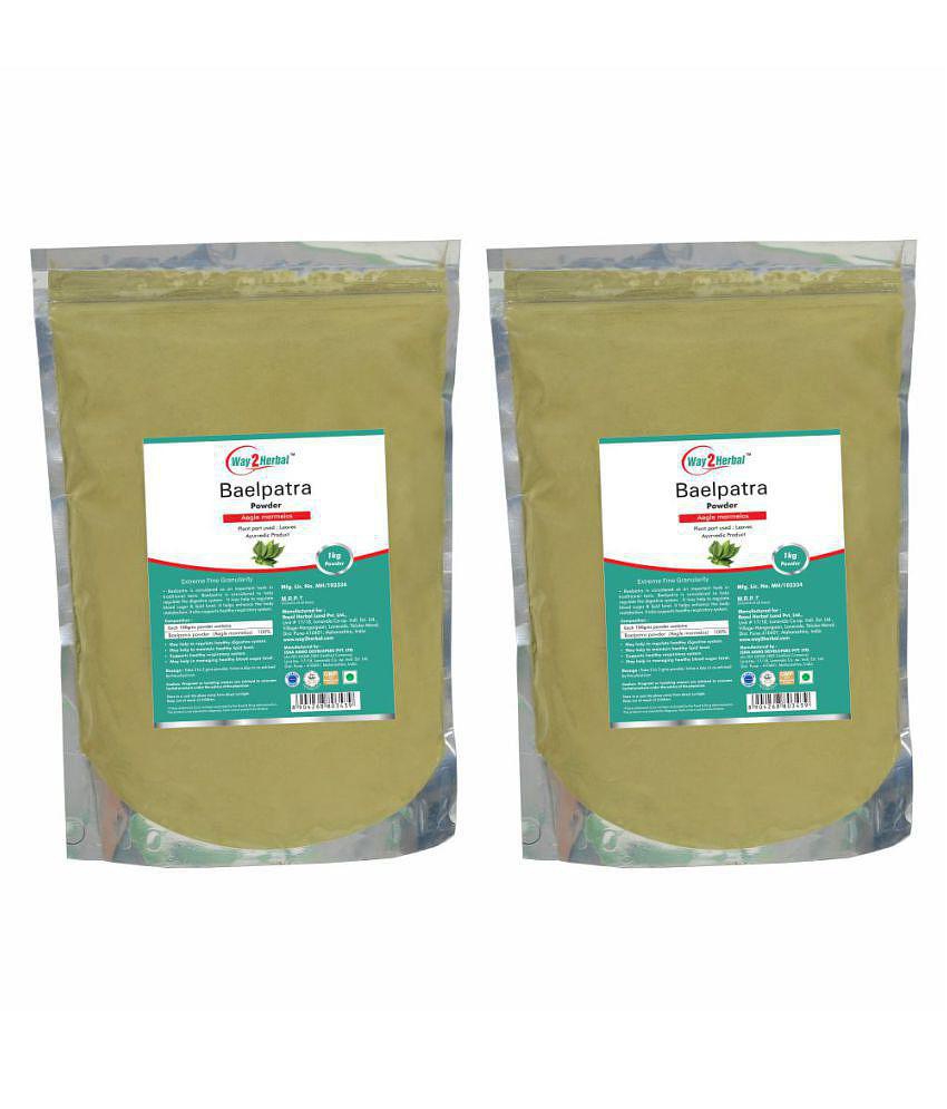 Way2Herbal Baelpatra Powder 1 kg Pack of 2