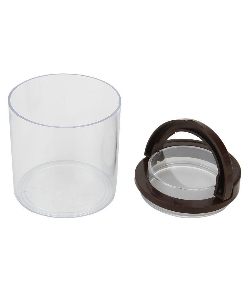 Jaypee Plus Seal It Plastic Tea/Coffee/Sugar Container Set of 2 750 mL - Brown