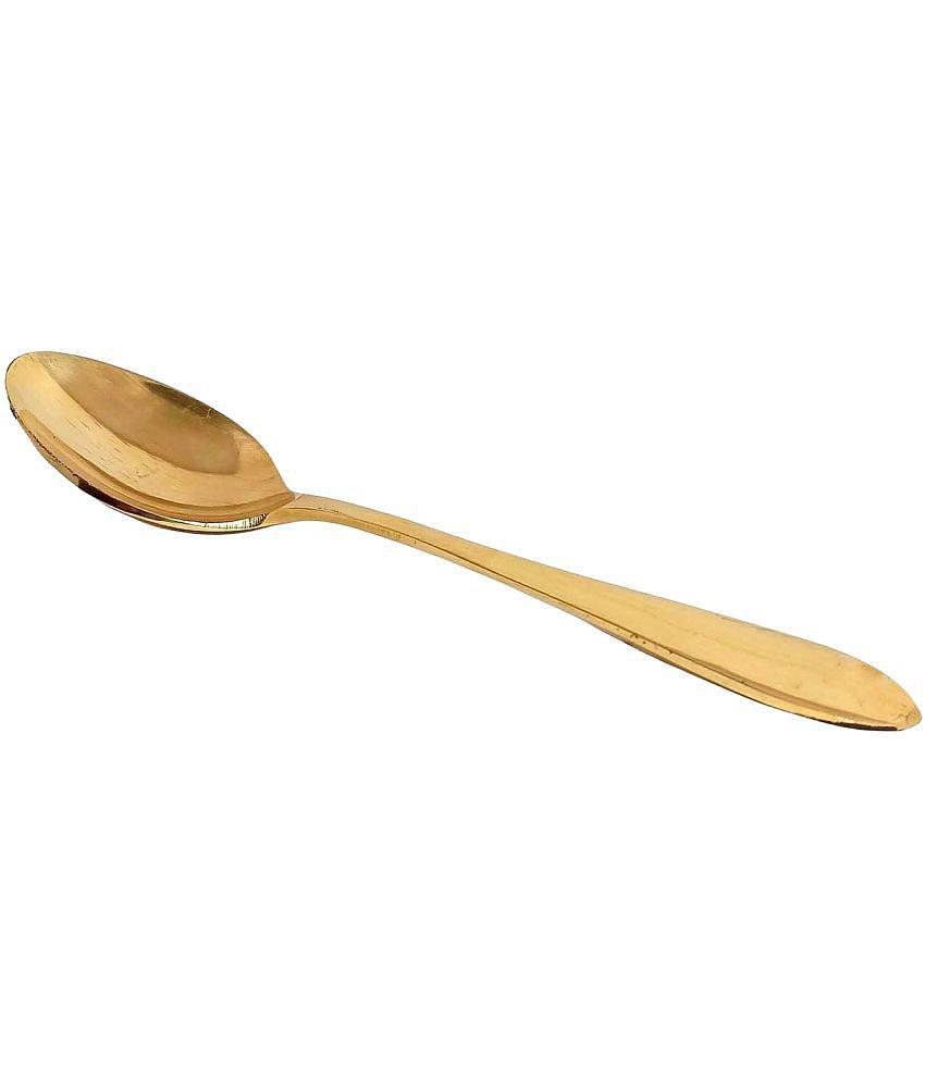 A & H ENTERPRISES - Brass Brass Table Spoon ( Pack of 4 ) - Brass