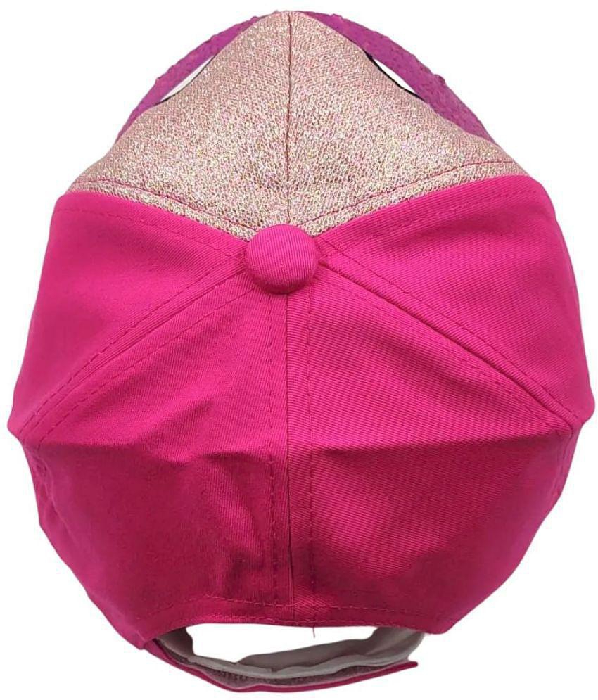 Stylish Men Zacharias Girl's Kids Cotton Cap kc-12-Dark-Pink- (Pack of 1) (1-4 Years) - None 202