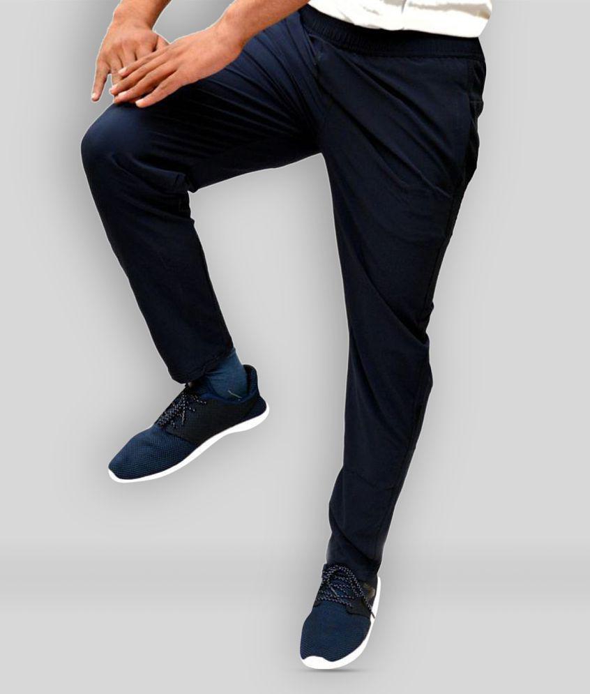 RANBOLT - Navy Blue Polyester Men's Trackpants ( Pack of 1 ) - S