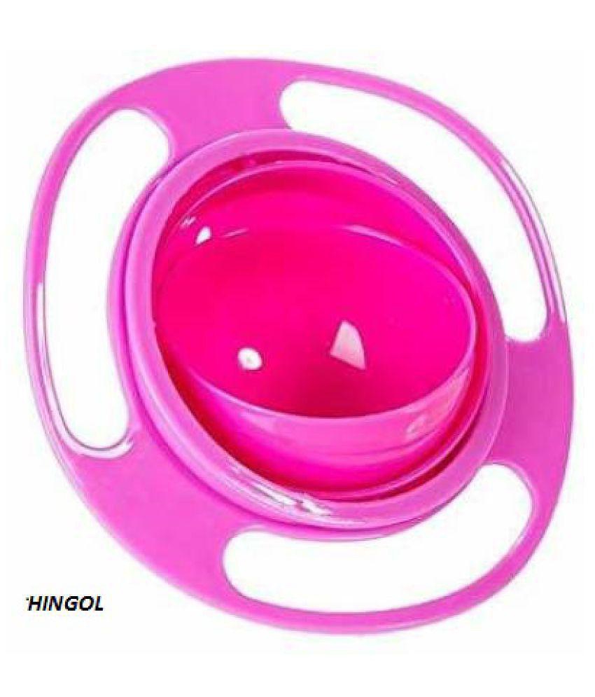 HINGOL No Spill Gyro Bowl for Baby and Kids, 360 Degree Rotation Spill Proof Food Bowl