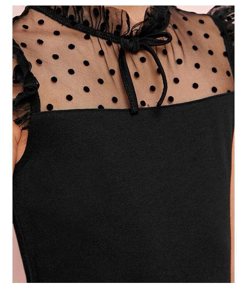 New Men Addyvero - Black Cotton Blend Girls Bodycon Dress ( Pack of 1 ) - None 2025 at ShopCircu
