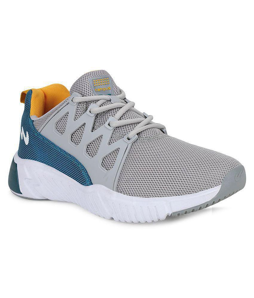 Campus BARLEY Grey Men's Sports Running Shoes - 9