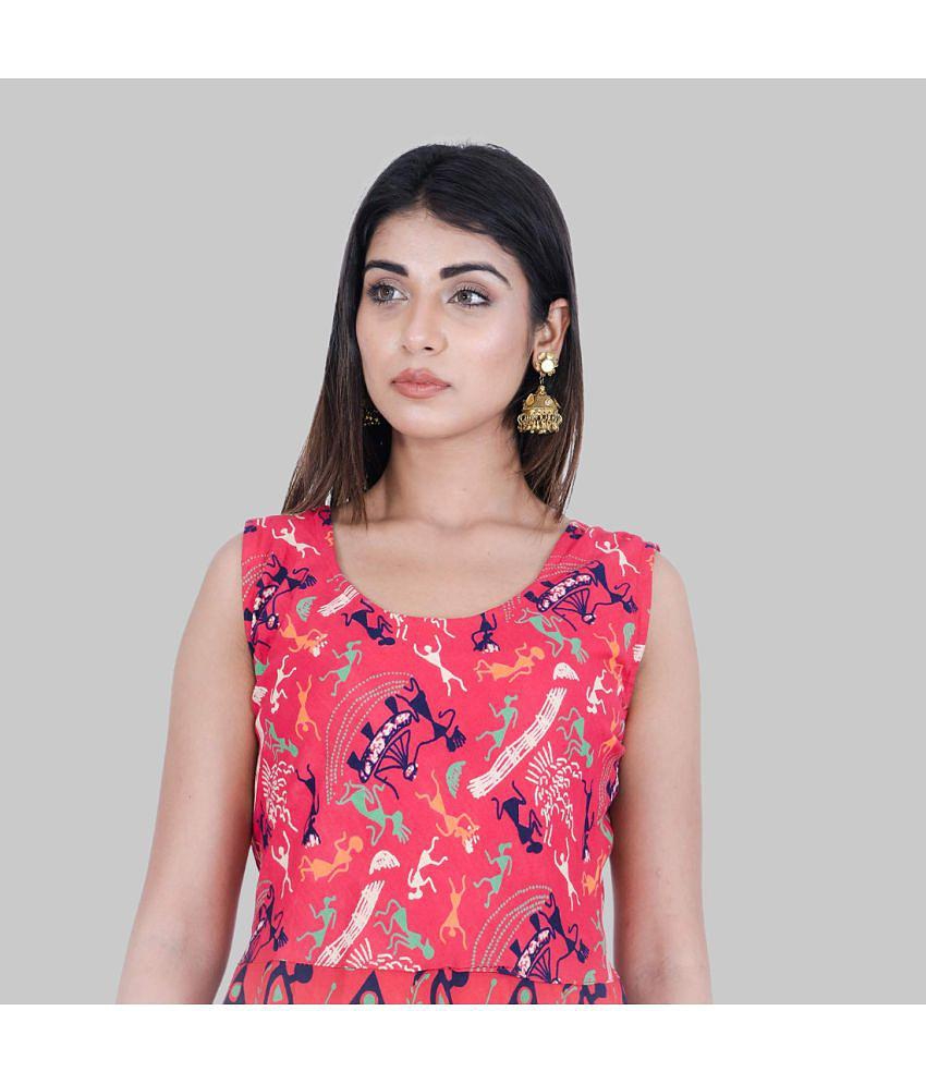 Trendy Men Rangun - Red Cotton Womens A- line Dress ( Pack of 1 ) - None 2025 at ShopCircuit | O