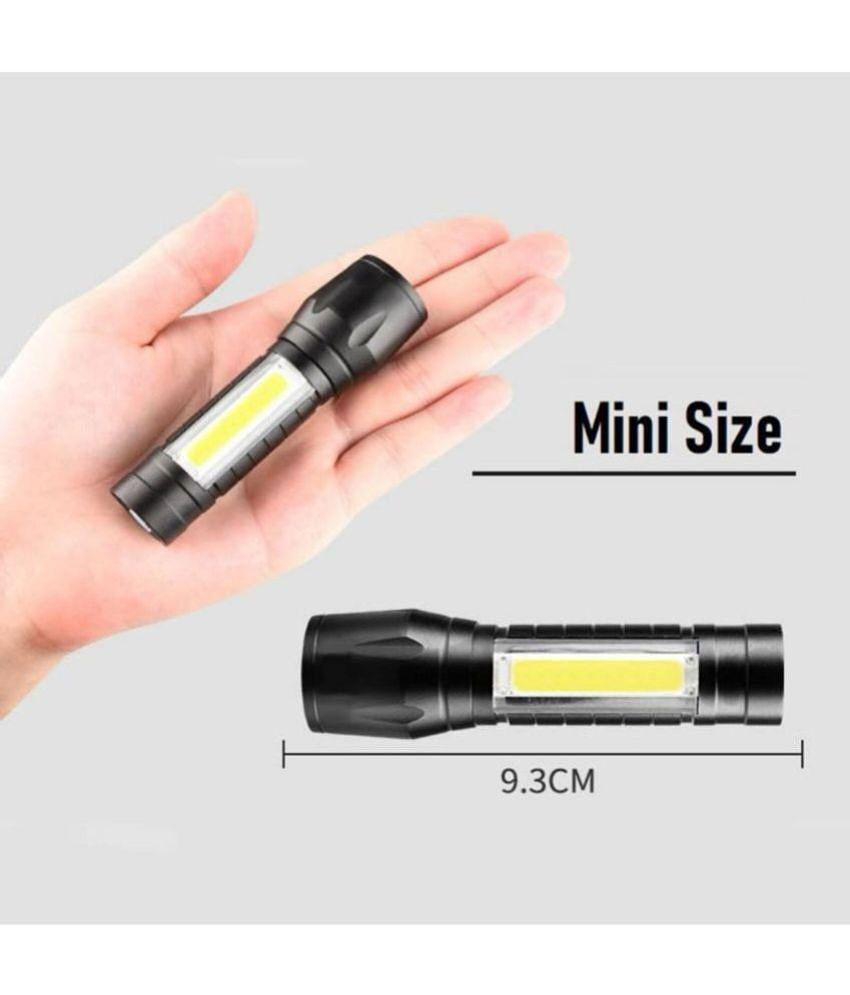 GIT - 10W Rechargeable Flashlight Torch ( Pack of 1 )