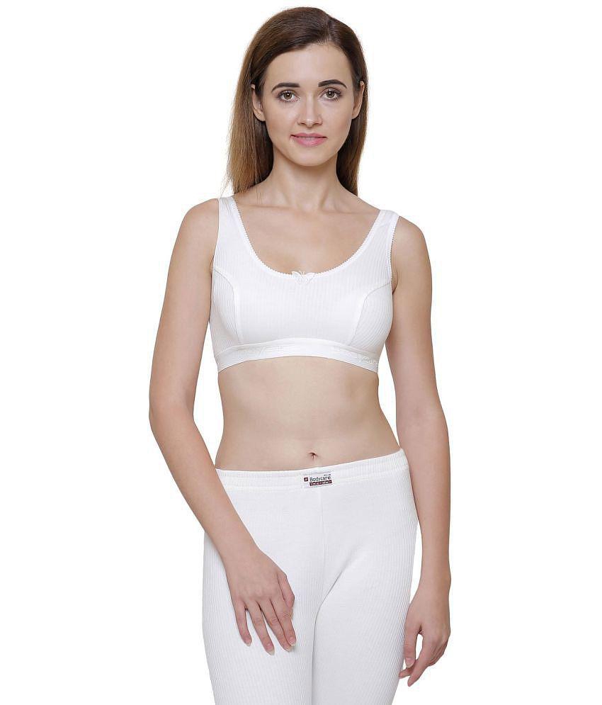 Bodycare Woollen Thermal Tops - White Pack of 1 - None