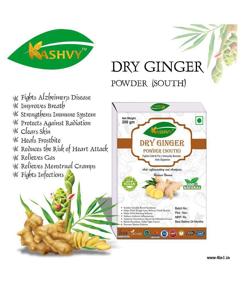 Kashvy Dry Ginger Powder 400 gm Pack Of 2