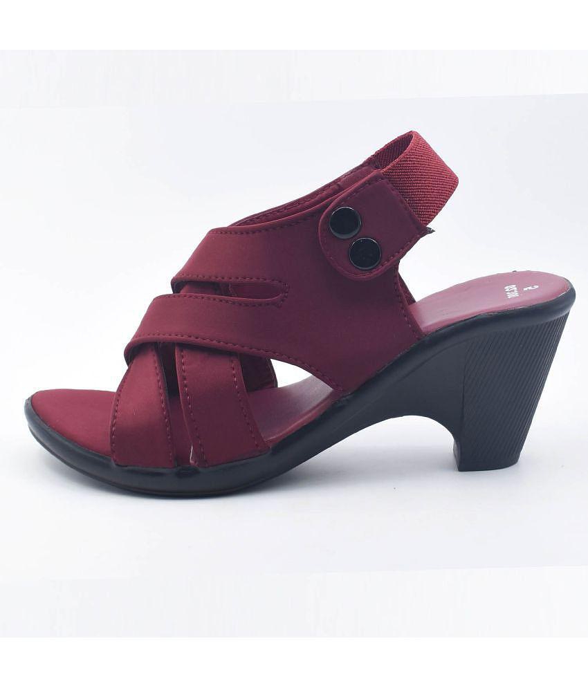 Dream Makers - Red Women''s Sandal Heels - None