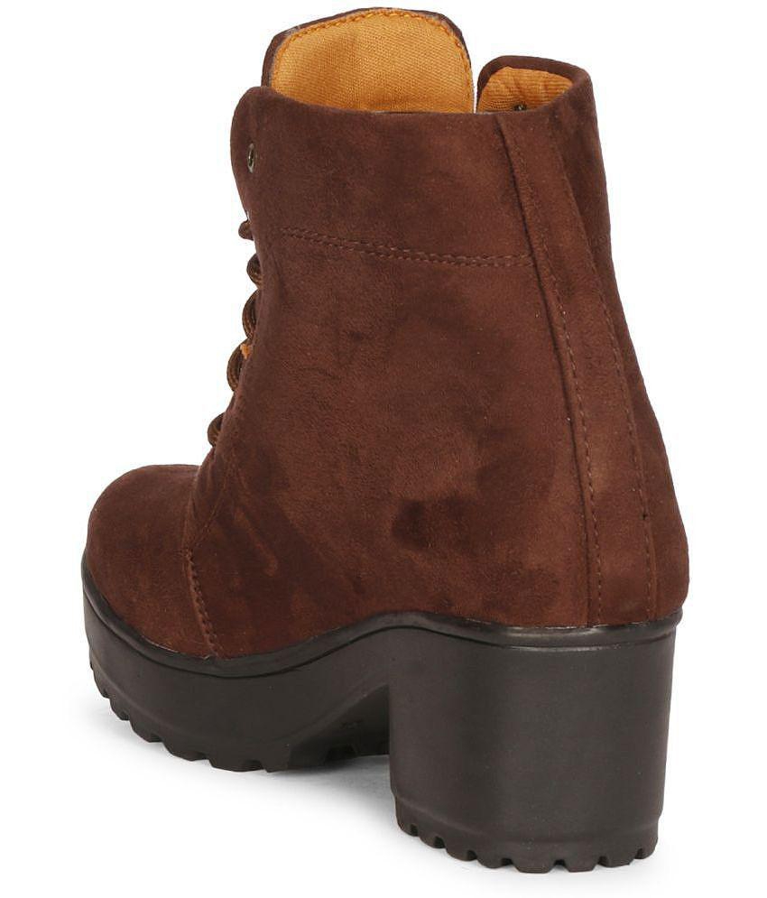 Ishransh - Brown Women's Ankle Length Boots - None