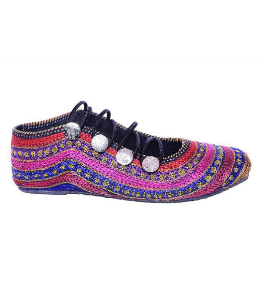 Raj Multi Color Ethnic Footwear - None