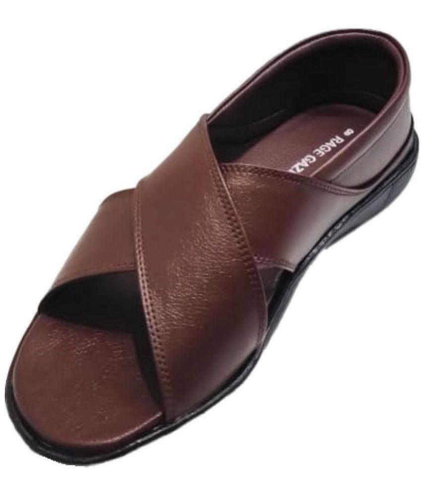 Chic Men RAGE GAZE - Brown Mens Sandals - None 2025 at ShopCircuit | ONDC