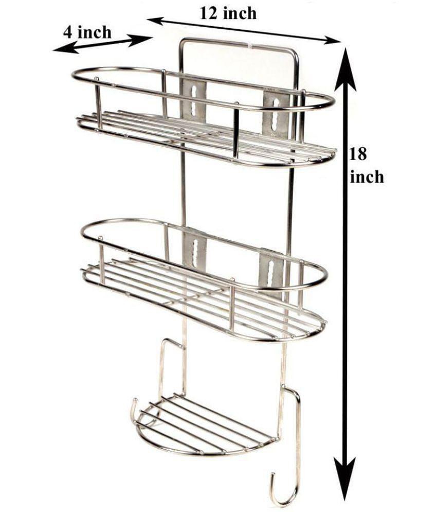 Gehwara Stainless Steel Wall Hung Shelf