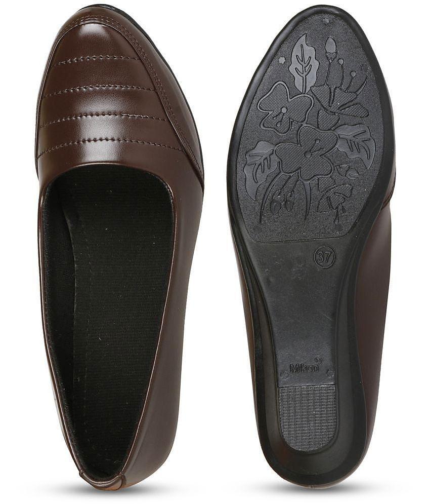 Ishransh - Brown Women's Formal Ballerinas - None