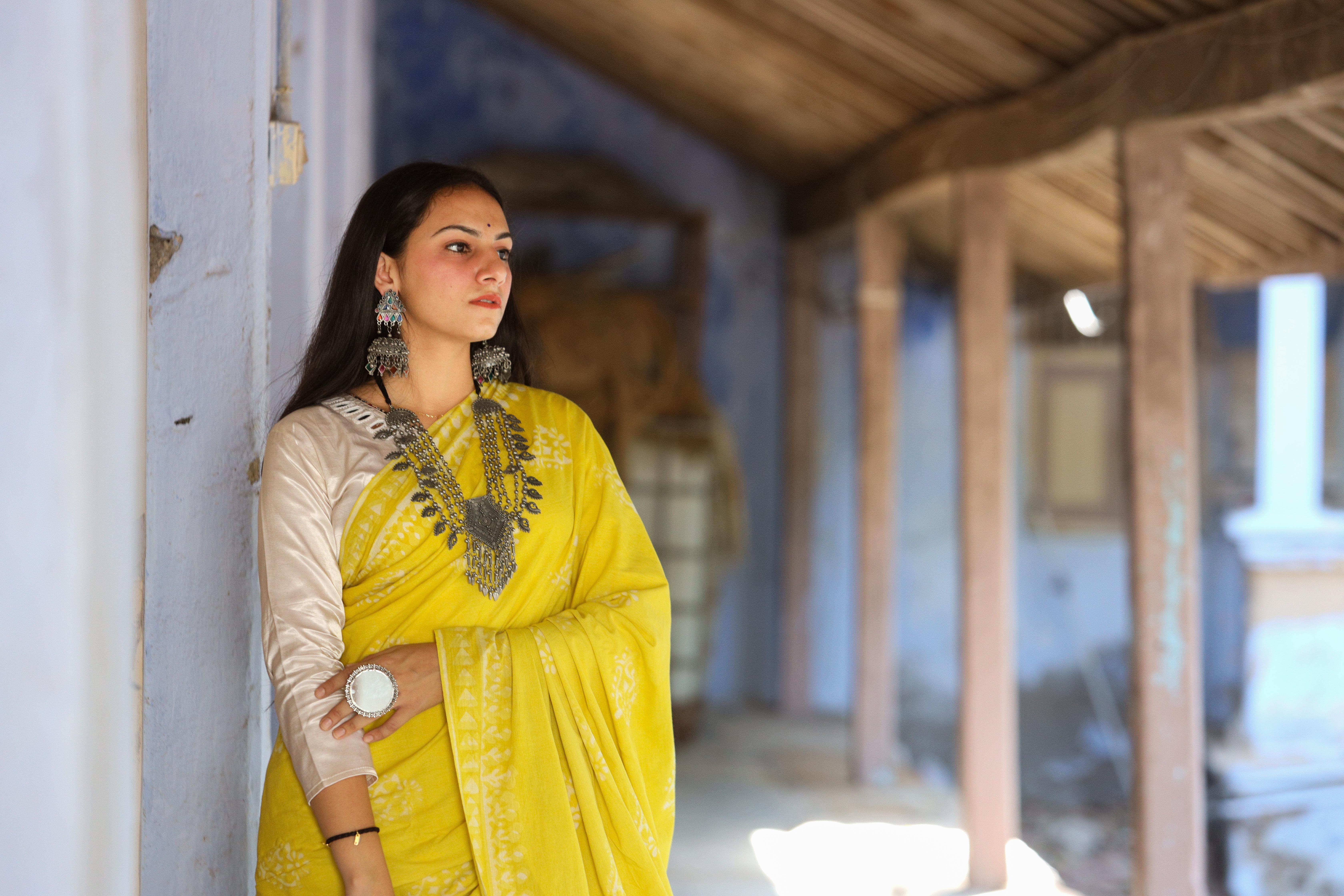 Harita Muslin Khadi Saree