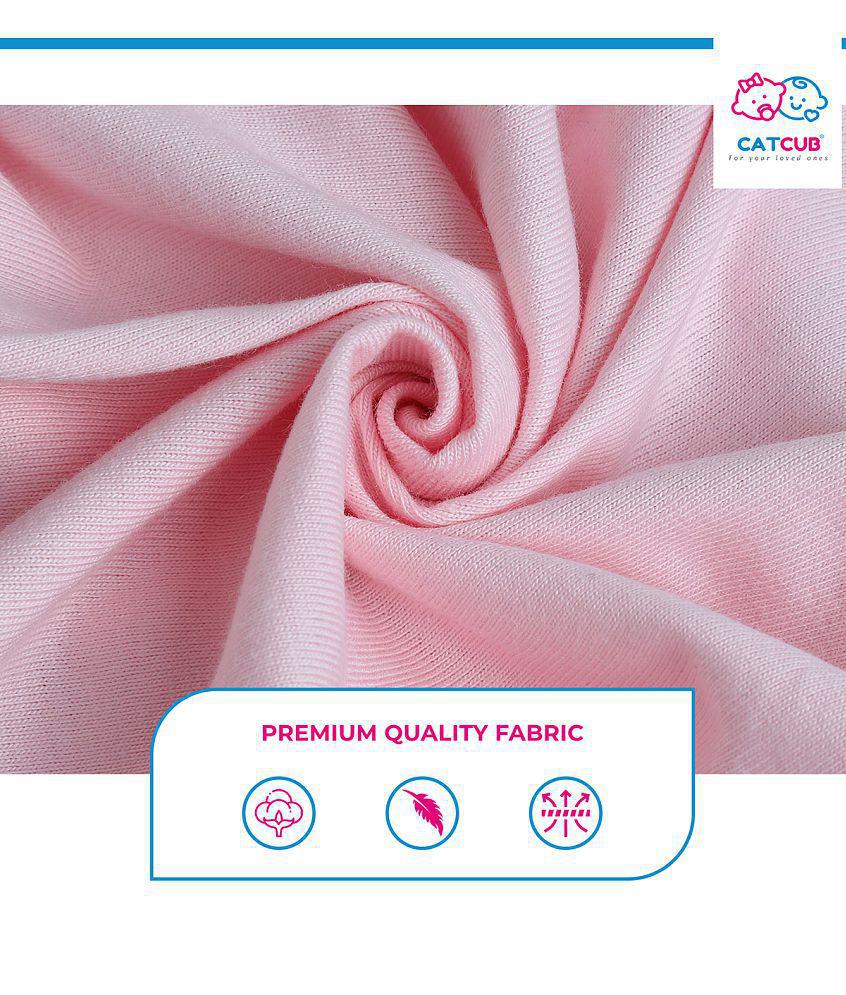 Top Men CATCUB - Pink Cotton Girls Jumpsuit ( Pack of 1 ) - None 2025 at ShopCircuit | ONDC