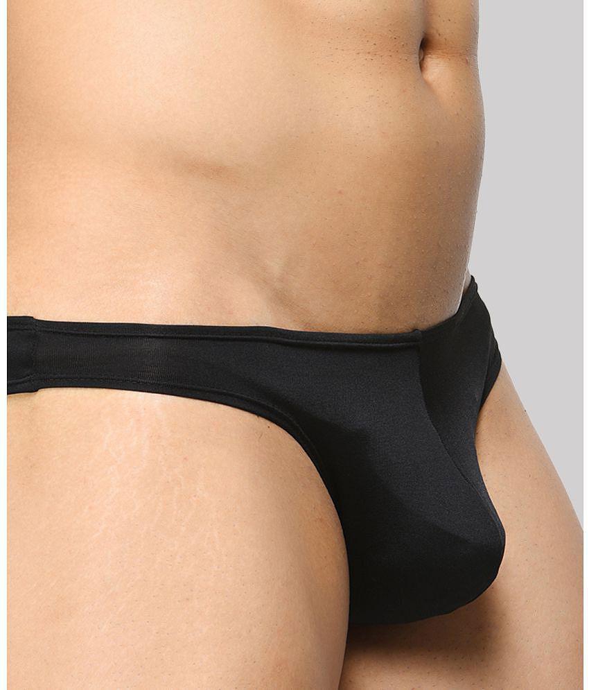 Stylish Men BASIICS By La Intimo - Black BCSSS01 Polyester Men's Bikini ( Pack of 1 ) - None 202