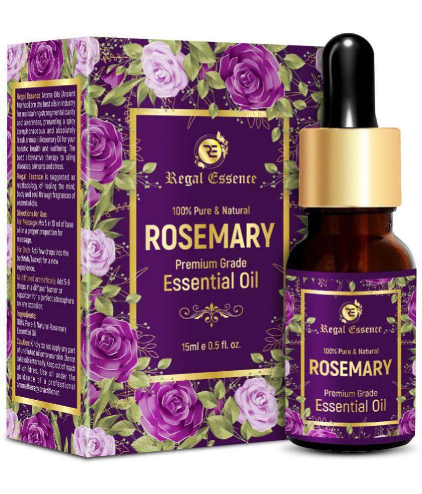 REGAL ESSENCE Rosemary Essential Oil, for Hair Growth, Suitable For All Skin, Undiluted Essential Oil -15ML (PACK OF 2)