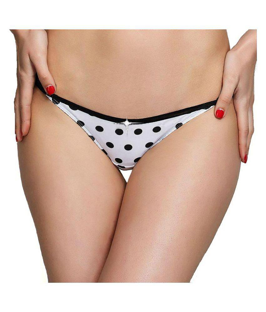 D Naked White Poly Cotton Panties - XL