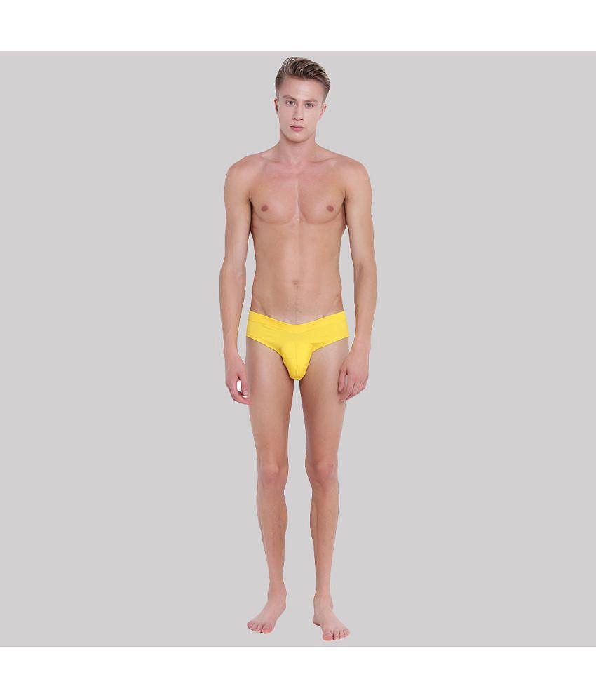 Sophisticated Men BASIICS By La Intimo - Yellow BCSSS03 Polyester Mens Briefs ( Pack of 1 ) - No
