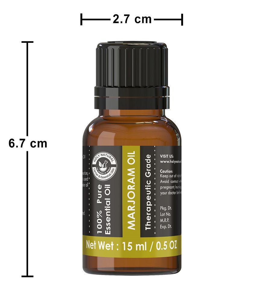 Holy Natural - Marjoram Essential Oil 15 mL (Pack of 1)