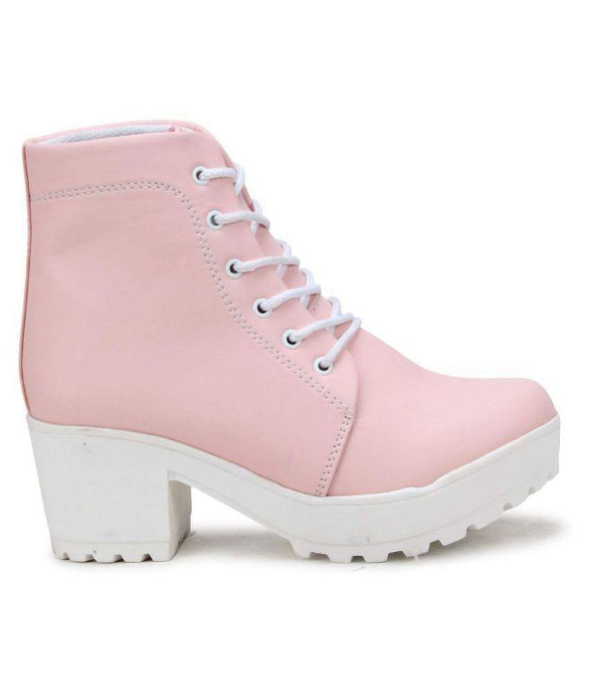 Top Women Commander Pink Ankle Length Chukka Boots - None 2025 at ShopCircuit | ONDC