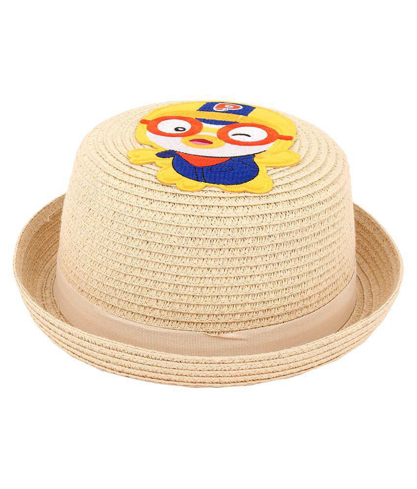 Buy Online Garg Store Zacharias Boy's Kids Straw Hat (Pack of 1) (AA-002_Beige) - None