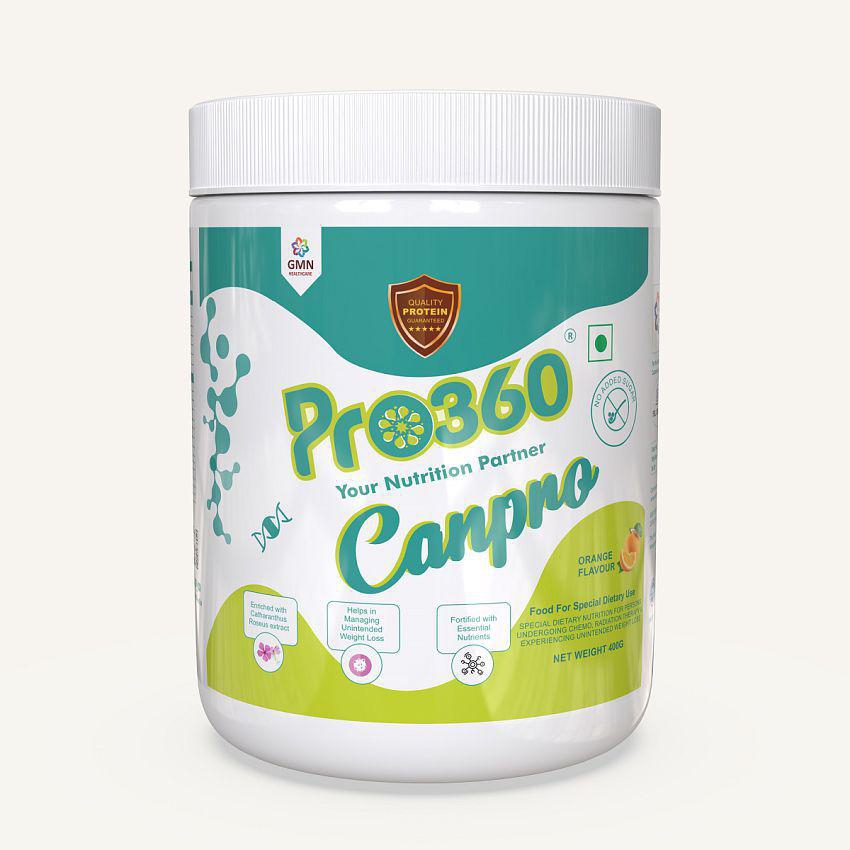 PRO360 Canpro protein powder Health Drink Powder 400 gm Orange