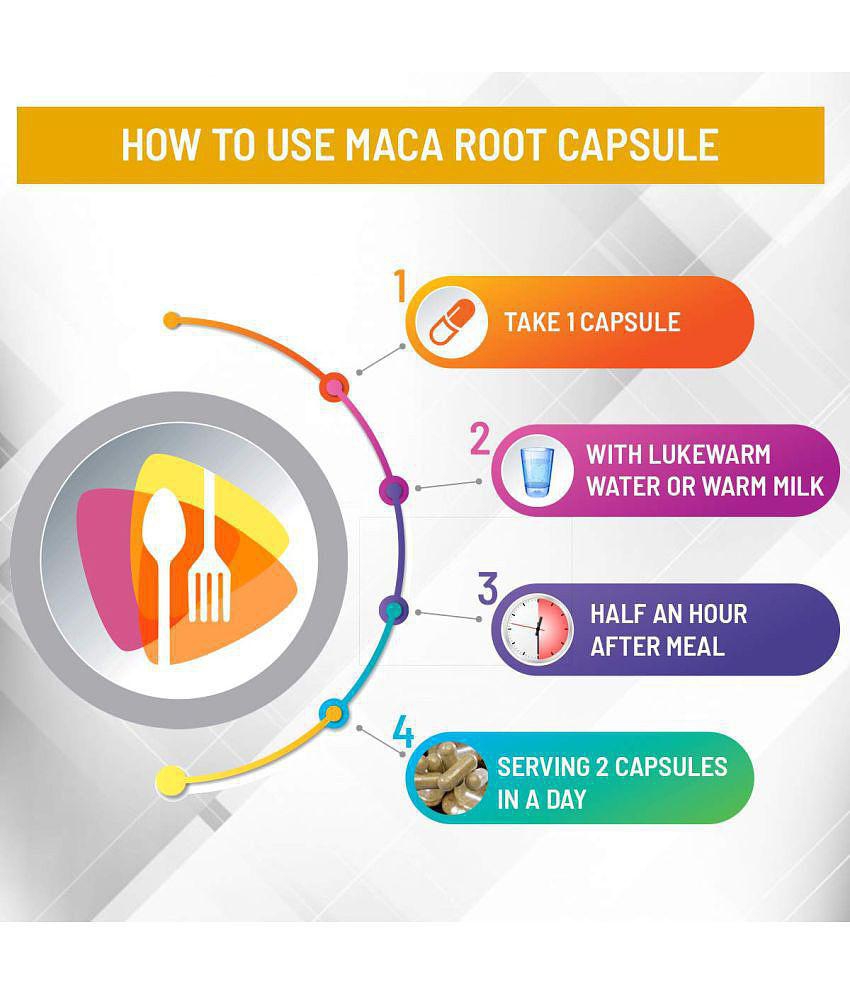 16Again Maca Root Extract Capsule 800 mg 100% Natural Organic Maca Root Powder - 90 Capsules |Supports Strength, Stamina, Performance and Energy