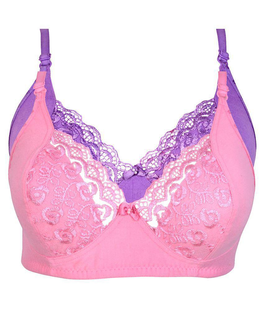 Affordable Men Kiran Enterprises Cotton Minimizer Bra - Pink - None 2025 at ShopCircuit | ONDC