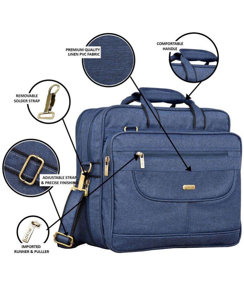 Chic Men Lorem - Blue Textured Messenger Bag - Blue 2025 at ShopCircuit | ONDC
