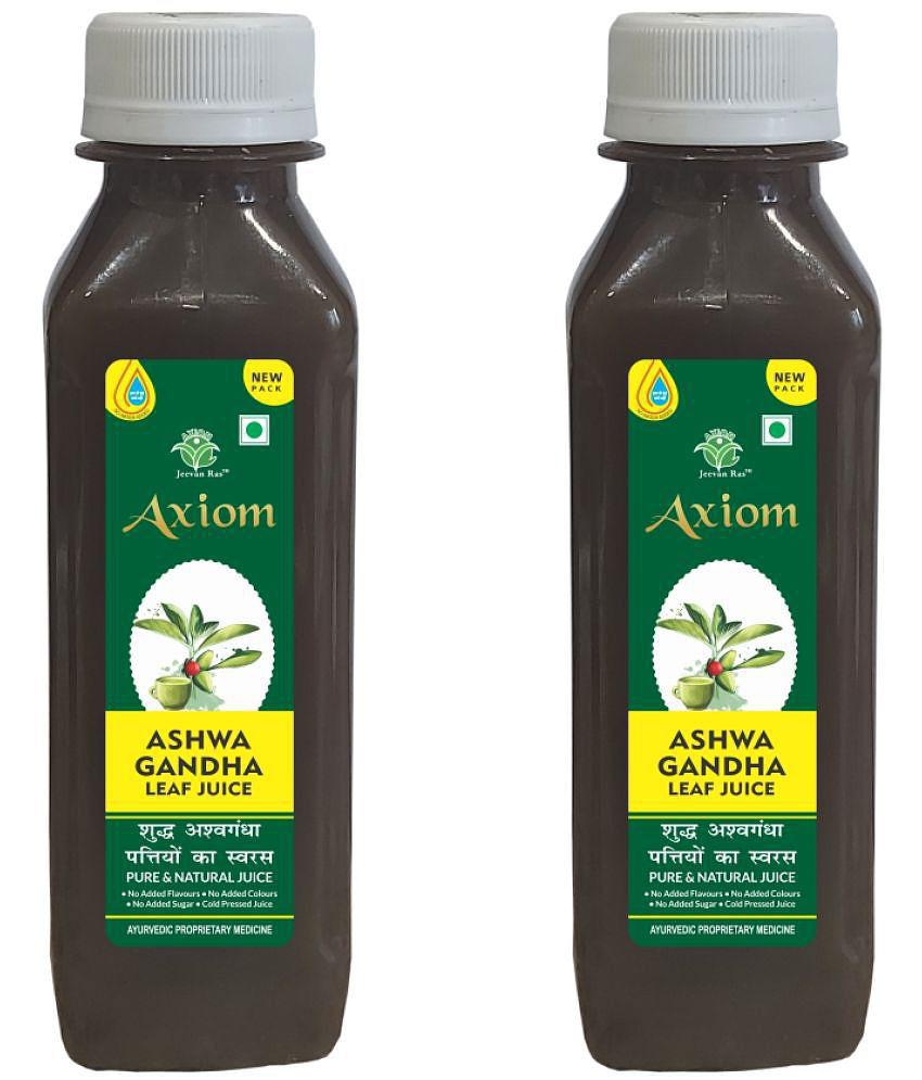 Axiom Ashwagandha Leaf Juice 160 ml (Pack of 2) | Helps in Fat Reduce | Immunity Booster |100% Natural herbal Juice | WHO-GMP,GLP,ISO Certified Product