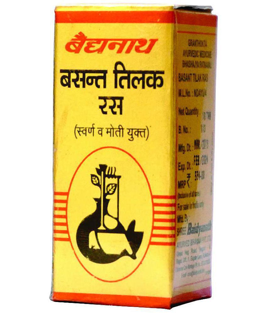 Baidyanath Basanttilak Ras Tablet 10 no.s Pack Of 1