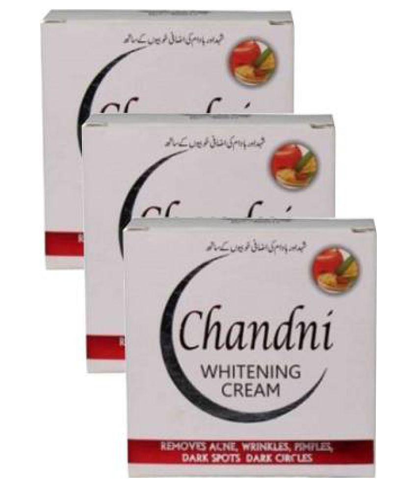 Zehra Chandni Whitening Cream 100% Original Night Cream 30 gm Pack of 3