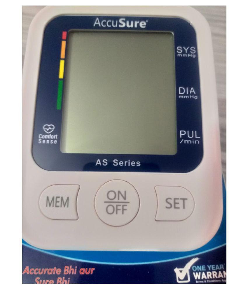 ACCUSURE BLOOD PRESSURE MONITOR- AS AS Series Battery