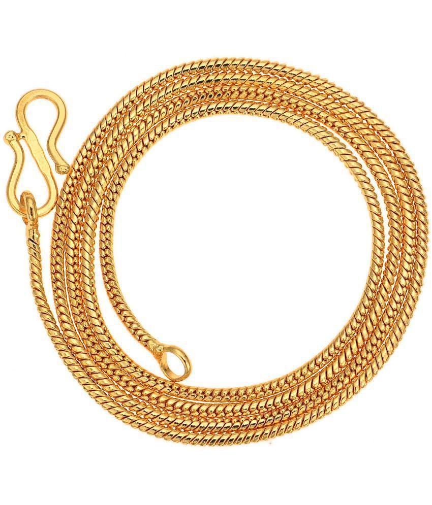 Sophisticated Men AanyaCentric Combo of 2 Gold Plated 22inches Long Fashion Chain - None 2025 at