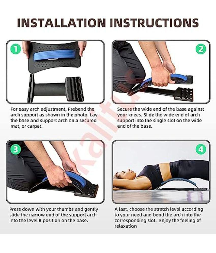 HSP ENTERPRISES  Back Pain Relief Product Back Stretcher, Spinal Back Relaxation Device, Multi-Level Lumbar Region Back Support for Lower & Upper Muscle Pain Relief ,Back Massager For Bed ,c