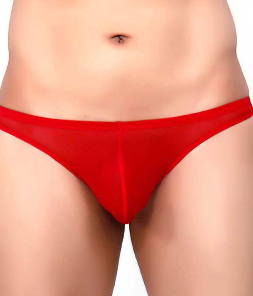 New Men La Intimo - Red Polyester Men's Thongs ( Pack of 1 ) - 80 - 85 Cms 2025 at ShopCircuit |