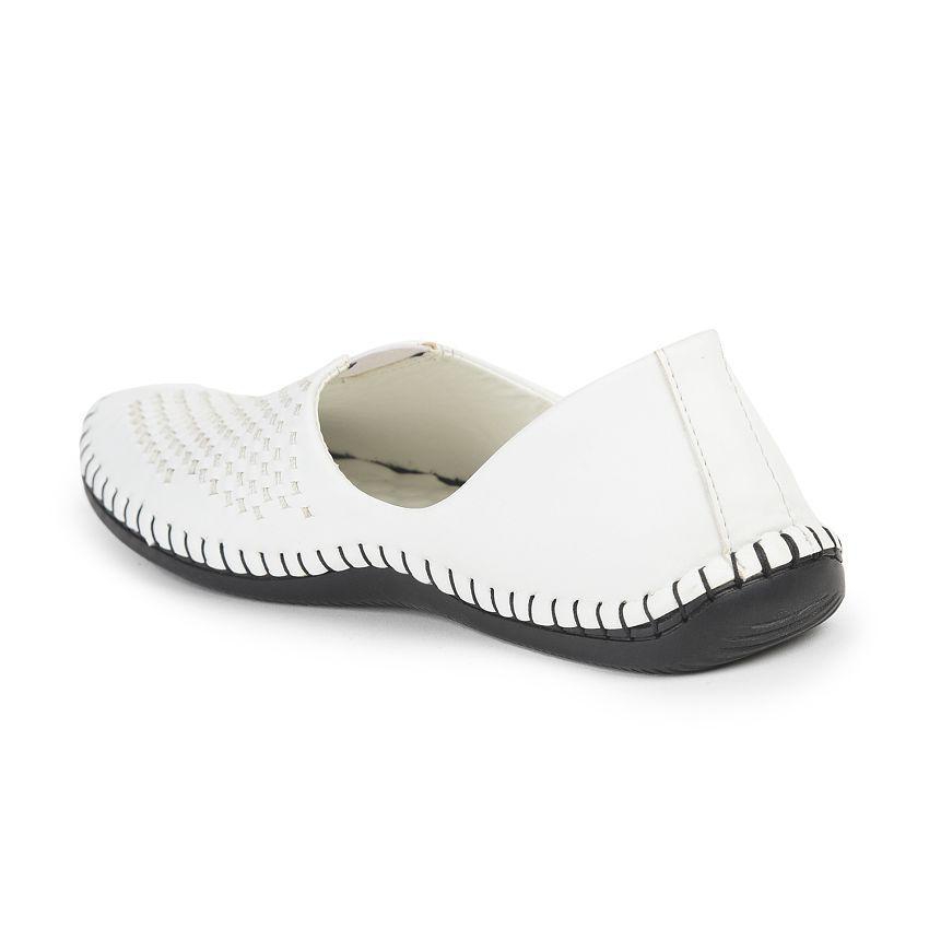 Modern Men Liberty - White Men's Jutti - None 2025 at ShopCircuit | ONDC