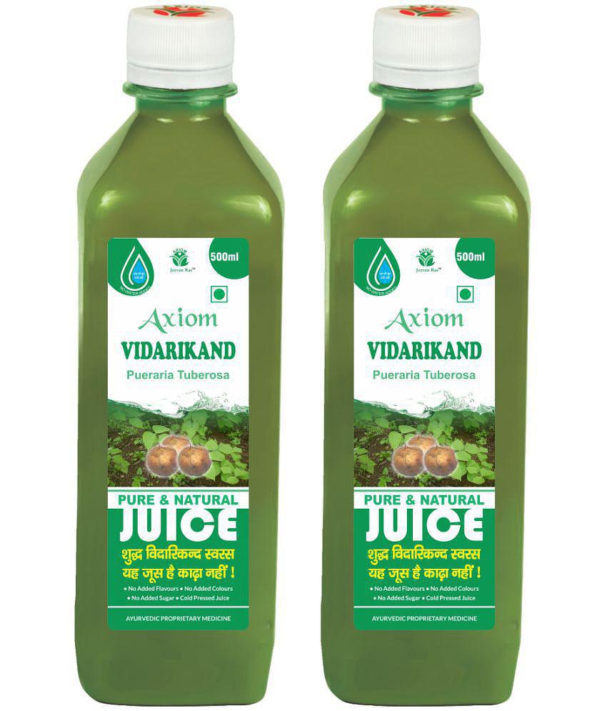 Axiom Vidharikand Juice 500 ml (Pack of 2)|100% Natural WHO-GLP,GMP,ISO Certified Product