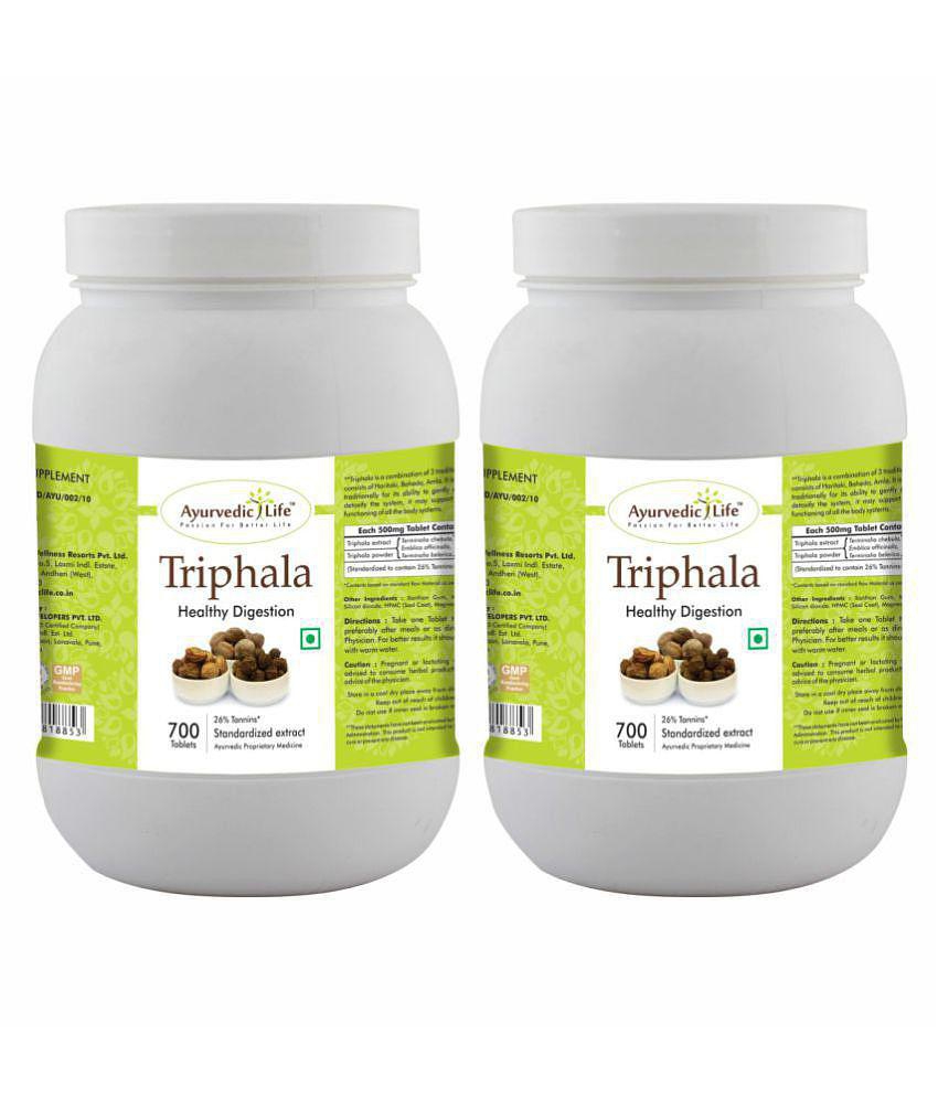 Ayurvedic Life Triphala Tablets 700 no.s Pack of 2